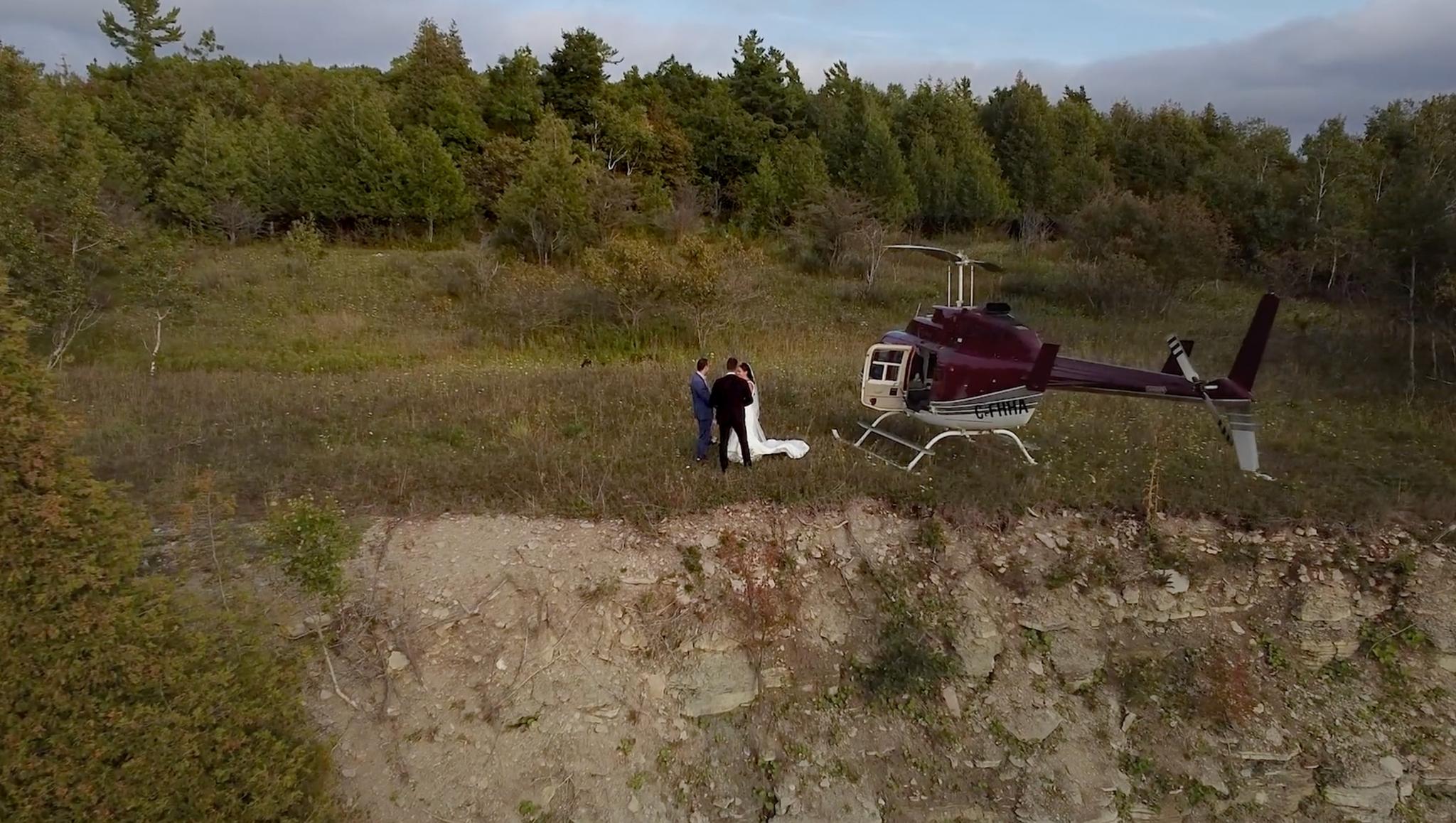 Conner & Jessica's Helicopter Elopement