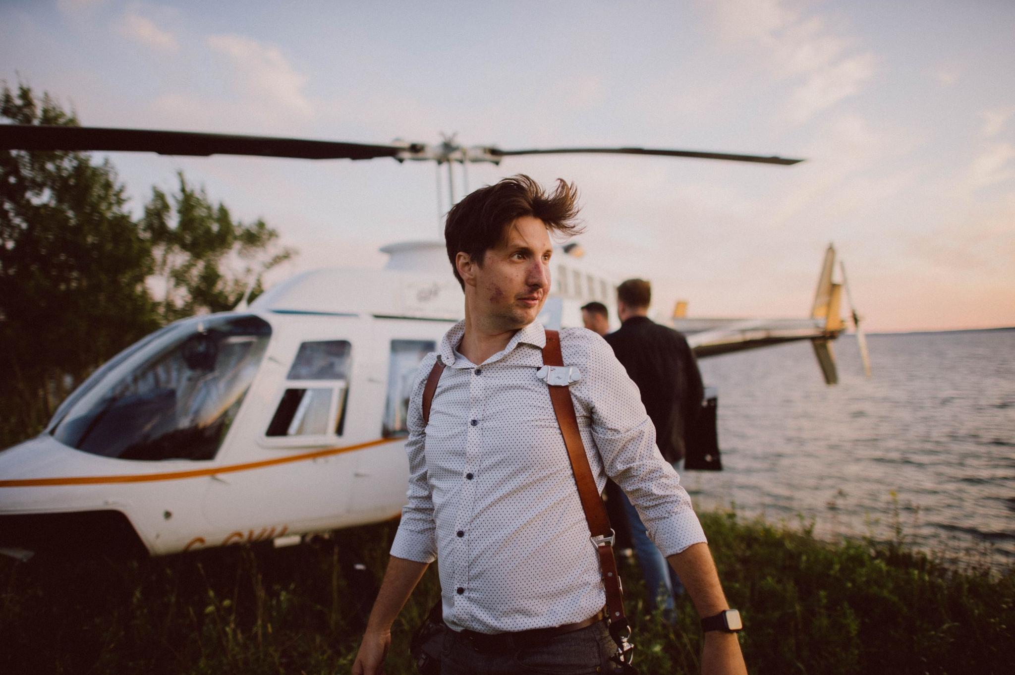 Leanne + Nate's Helicopter Elopement